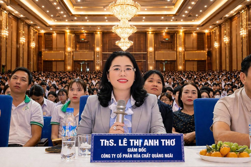 Chân dung bà Lê Thị Anh Thơ, Giám đốc Công ty CP Hóa Chất Quảng Ngãi — Phân bón Con Ngựa